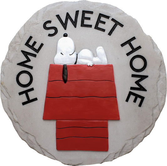 Spoontiques - Peanuts Home Stepping Stone - Decorative Garden Stone for Yard, Patio, Garden or Walkway - Outdoor or Indoor Home Decor (13447)