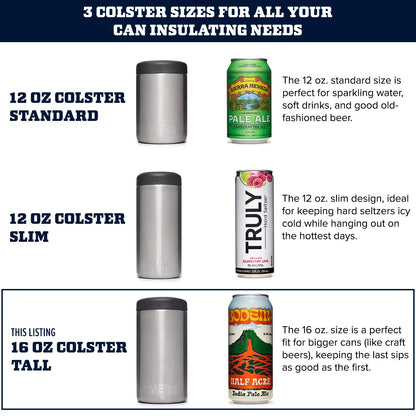 YETI Rambler 16 oz. Colster Tall Can Insulator for Tallboys & 16 oz. Cans, Stainless