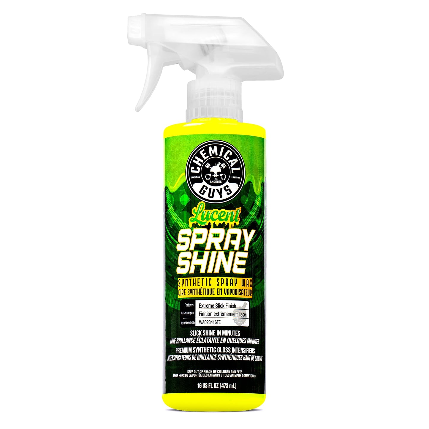 Chemical Guys Lucent Spray Shine Synthetic Spray Wax, Safe for Cars, Trucks, SUVs, Motorcycles, RVs & More, 473 ml