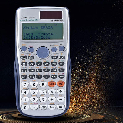 Scientific Calculator with 417 Functions, Plus Student Handheld Scientific Portable Solar Scientific Calculator for School Office, Textbook Synchronous Display