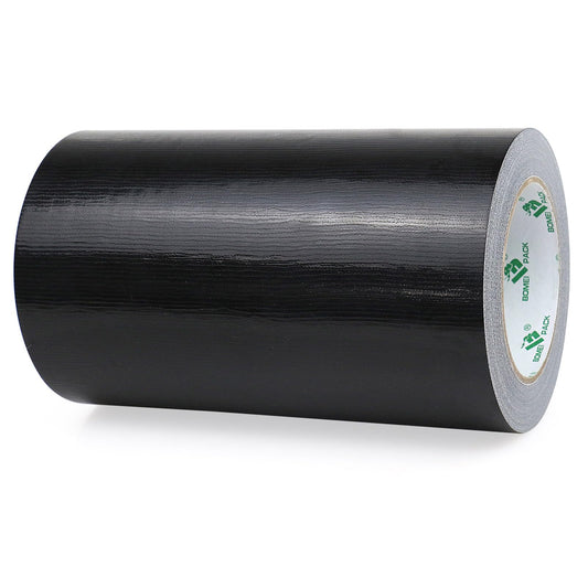 BOMEI PACK Wide Duct Tape 8Inch, Waterproof Strong Black Tape Gris Residue Free for Crafts and Repair, 1Roll 8.3Mil x 30yds