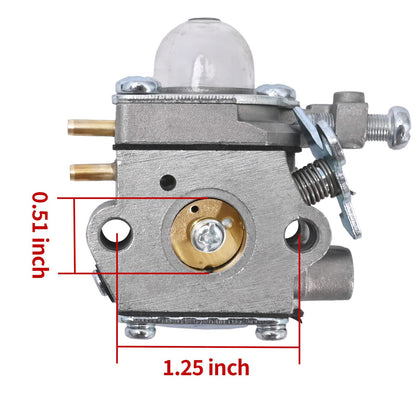 753-06190 Carburetor Replacement Fit for Troy Bilt TB22 TB21EC TB22EC TB32EC TB42EC TB80EC TB2040XP Trimmer Weed Eater Murray M2500 M2510 Brushcutter with Screwdriver Spark Plug Carburetor Kit