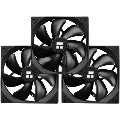 Thermalright TL-C14C X3 CPU Case Fan 140mm, PWM Fan Silent Computer Fan with 1500RPM Speed, CPU Cooling Black Fan,3 Quantities