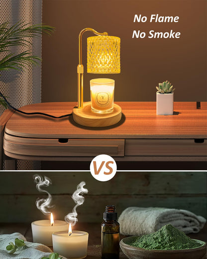 Candle Warmer Lamp with Timer Dimmer Adjustable Height for New Home Decor, Birthday Gifts for Women,Candle Warmer for Women Mom Christmas Gift Mother's Day Gfit