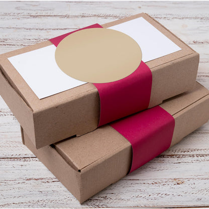 YIKIADA Khaki Round Thermal Labels 3 Inches Circle Thermal Sticker Paper Self-Adhesive Waterproof Dot Stickers for Businesses & Warehouses 500 PCS per Roll