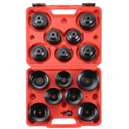Acymner 15PCS Oil Filter Cap Wrench Tool | Universal Oil Filter Socket Wrench Set 3/8 inch Drive