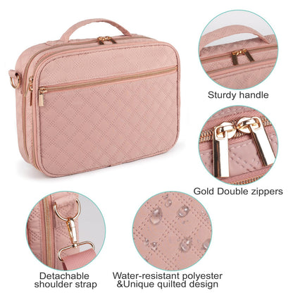 2 Layers Bible Cover for Women,Large Bible Case with Handles Shoulder Strap,Carrying Bible Bag Scripture Case Church Bag Bible Protective with Pocket