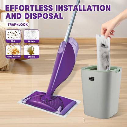 30 Count Disposable Wetjet Pad Refills for Swiffer Wetjet,Spray Wet Pads Refill, Heavy Duty Mop Pad Refills,All Purpose Multi Surface Floor Cleaning