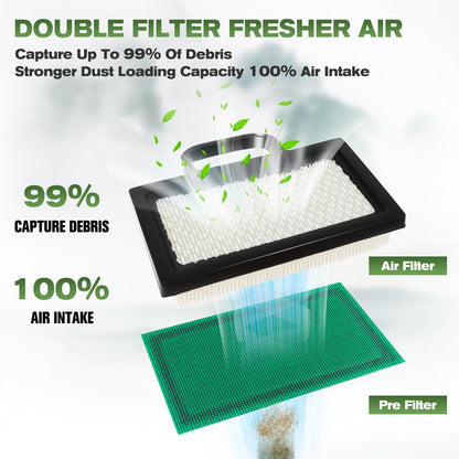 499486S 698754 Air Filter Cartridge Pre-Filter 492932S Oil Fuel Filter Kit for John dee-re GY20575 D140 D130 LA120 LA130 LA135 LA150 Z425 X165 L118 L111 125 Mower Briggs 18-26 HP Intek V-Twins Engines