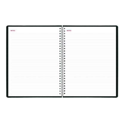 Brownline® 2026 DuraFlex Weekly Planner, Appointment Book, 12 Months, January to December, Twin-Wire Binding, 11" x 8.5", Black (CB950V.BLK-26)