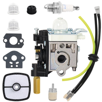SRM210 Carburetor for Echo Trimmer Parts PE200 Carb Fuel Line Kit Tune up Primer Bulb Grommet for Weed Eater GT200 SRM 210 PE 200 HC150 SRM211 GT200 by Podoy