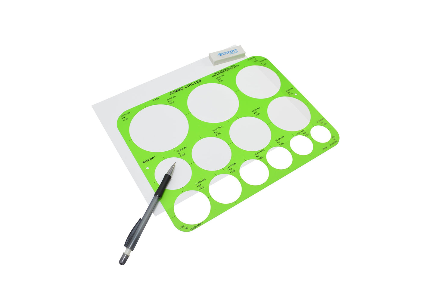 C-Thru Jumbo Circles Template (T-826)