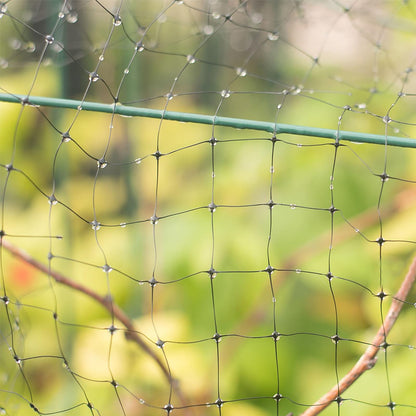 BEAUGIREW Garden Netting 7 x 100 ft Durable Bird Netting for Garden Heavy Duty Wire Mesh Net Fencing Protect Plants Fruits Trees from Birds Deer Poultry with 50 x Mounting Straps and 10 x Spikes