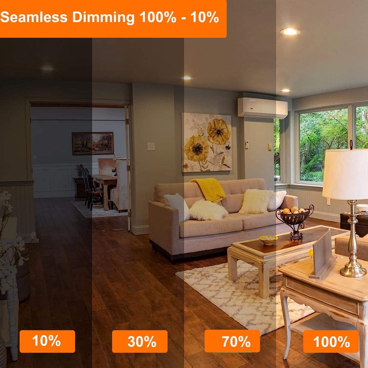 Vinaco PAR20 50W Halogen Bulb, 2 Pack High Output PAR20 Flood Light Bulb, 50W PAR20 Halogen Dimmable, Long Lasting PAR20 50W 120V Warm White 2800K, E26 PAR 20 50 Watt Halogen Flood Light