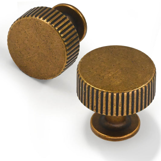 Talentedeco 10 Pack Antique Brass Kitchen Cabinet Knobs Cabinet Pulls Drawer Knobs Cabinet Hardware Zinc Knobs for Drawers