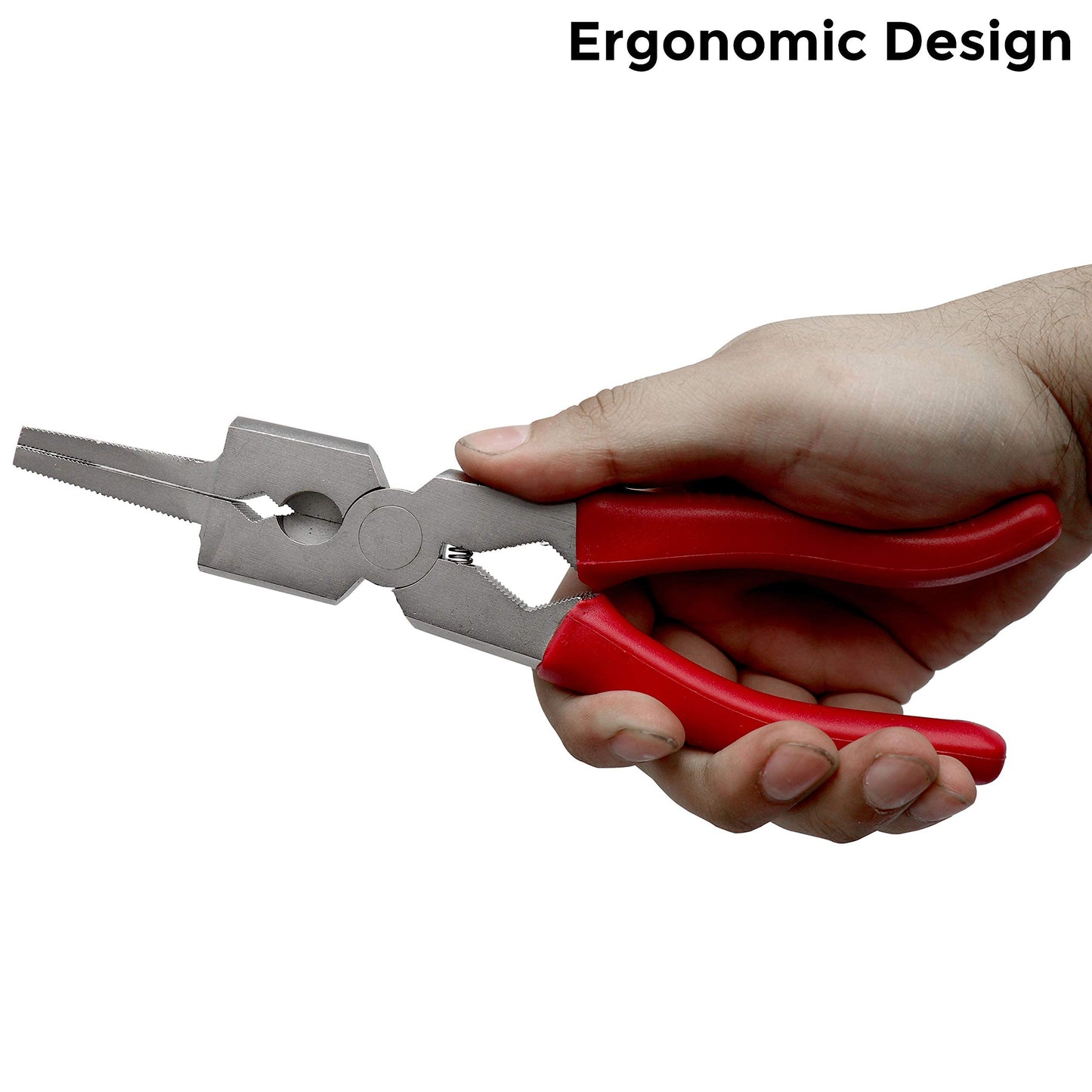 8” Mig Welding Plier, Nozzle Cleaner, Rounded Hammer Face, Tempered Wire Cutter, Ergonomic Vinyl Coated Handle, PM08, Strong Hand Tools