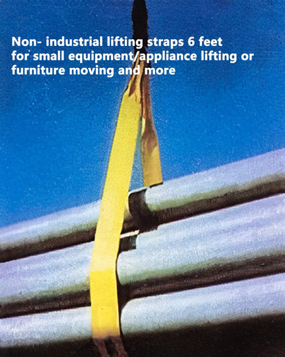 AsgenoX 2 Pack 2 "x6' Tow Strap with Reinforced Loops Vehicle Recovery Rope 18,000 lbs Pound Capacity Recovery Strap