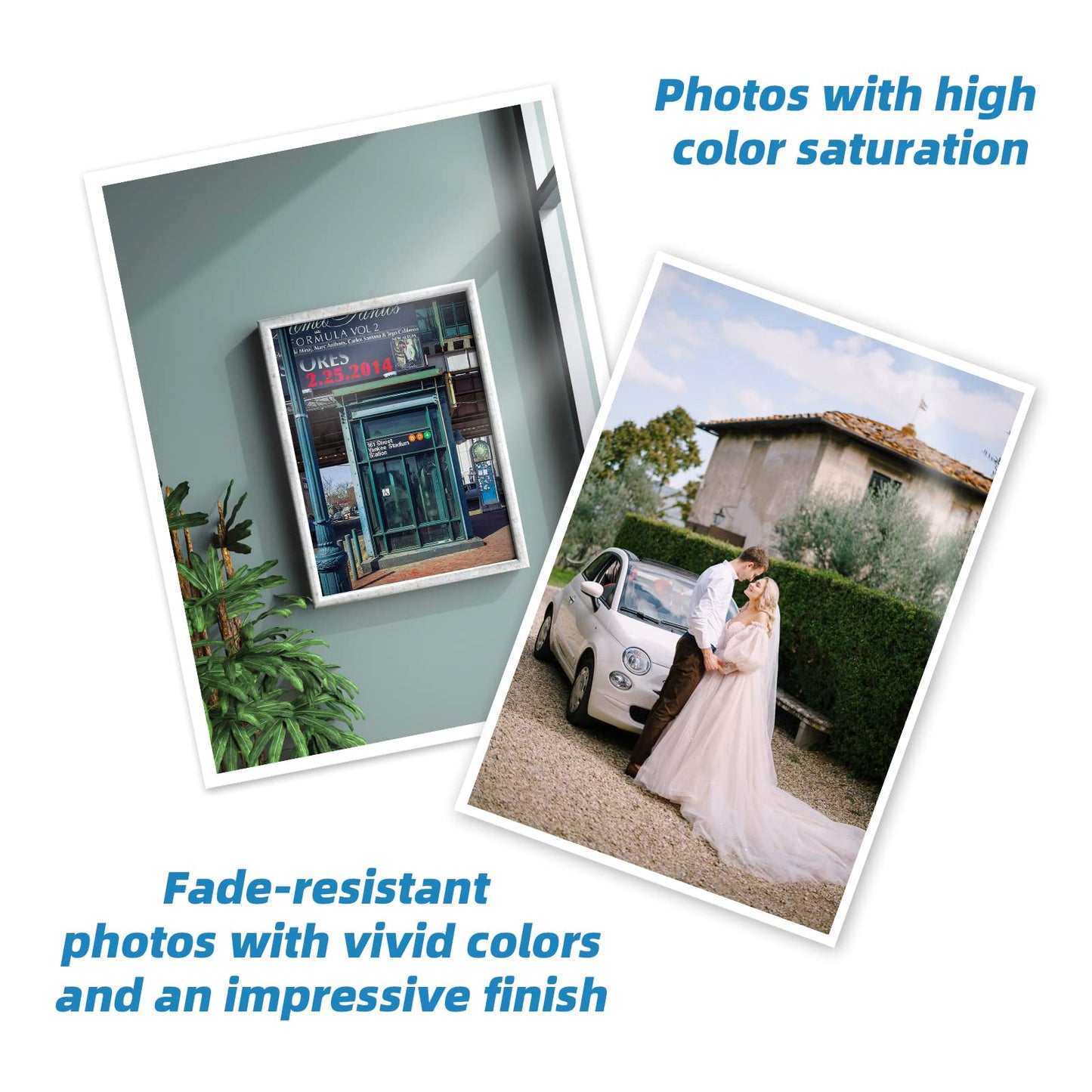 Uinkit 100 Sheets Brochure Paper Glossy Double Sided 8.5x11 Inkjet 37lb 140gsm Dye Ink Thin Photo Picture Flyer Calendar Magazine CD Cover Letter