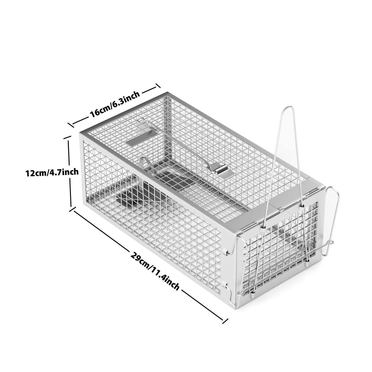 WEIANG Mouse Trap Humane Chipmunk Cage Trap for Indoors and Outdoors, Rat Trap No Kill Live Catch and Release 1pc - Reusable,Mouse,Mice,Chipmunks,Voles,Hamsters,Weasel and More Rodents