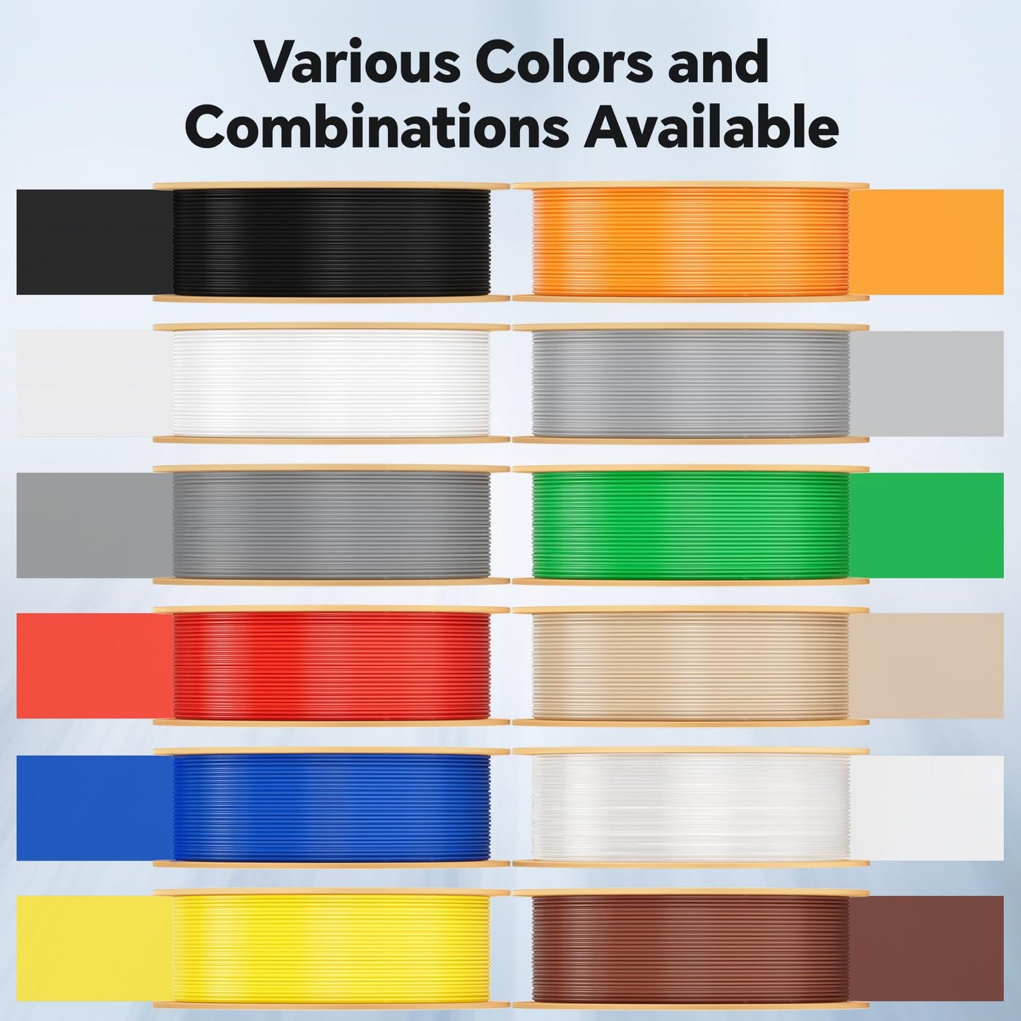 DEEPLEE Rapid PETG Filament 1.75mm Transparent 1KG, 3D Printer Filament Good Impact Resistance, High Speed Filament Material Speed Up to 600mm/s Fit for Most FDM 3D Printers