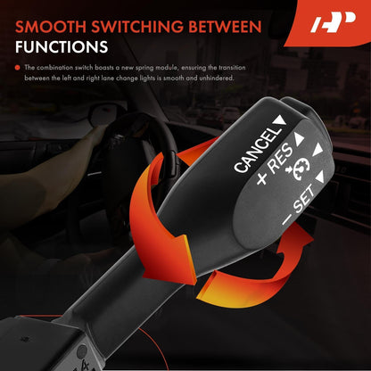 A-Premium Cruise Control Switch Compatible with Toyota RAV4 Camry Corolla Highlander Tacoma Tundra Prius 4Runner Lexus RX330 RX350 Scion tC xB 84632-34011 84632-34017