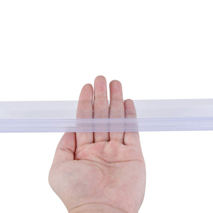Queenbox Shower Door Waterproof Strip Sweep Bottom Seal Wipe Drip Rail Windproof 25MM Extended Water Retaining Edge