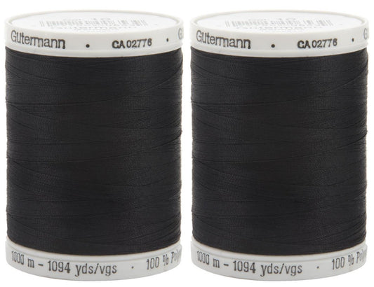 2-Pack - Sew-All Thread 1094 Yards each spool - Black
