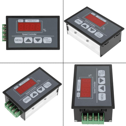 DC6-60V 30A DC PWM Motor Speed Controller Governor with Digital Display, Slow Start and Stop Speed Controller, Percentage Tachometer