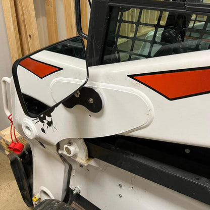 Forklift Rearview Mirror Square HD Wide-Angle Tractor Mirror Convex Auxiliary Rear View Mirrors for Truck Trailer Forklift RV Track Loader, 23.5CM x13.5CM, 1PCS