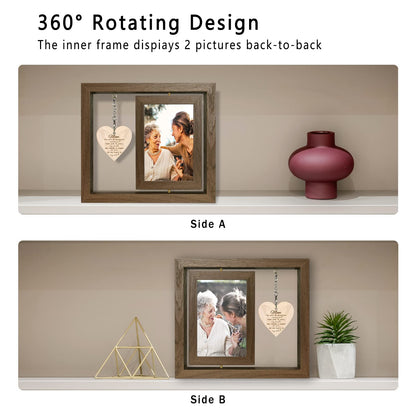 Sympathy Gifts for Loss of Mother, Mom Picture Frame Memorial Gifts for Loss of Mother Grief Condolence Bereavement Gifts, Display Two 4x6 Inch