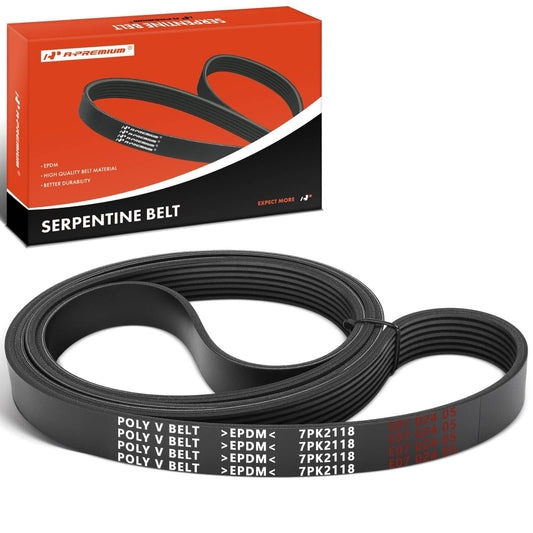 A-Premium Engine Serpentine Drive Belt Compatible with Toyota, Land Rover & Audi Cars - Tacoma 2005-2015, Tundra 2005-2010, 4Runner 2004-2009, FJ Cruiser, Range Rover, A8 Quattro, 4.0L 4.6L 6.3L
