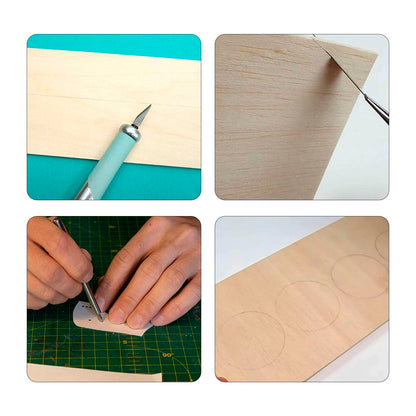 20 Pieces Basswood Sheets Thin Unfinished Plywood Wood Sheets for Craft DIY Project 1/16 ×8×12 Inch