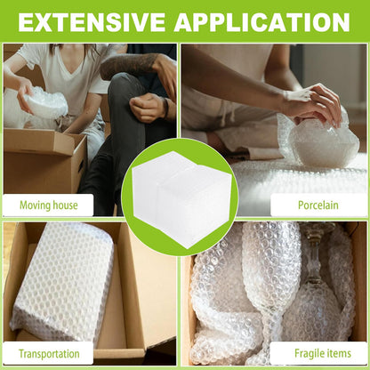 50 Pcs Bubble Pouch Wraps, 8''x10'' Clear Bubble Out Bags for Packing, Double Walled Cushioning Bags for Shipping, Storage and Moving(Not Self-Seal)