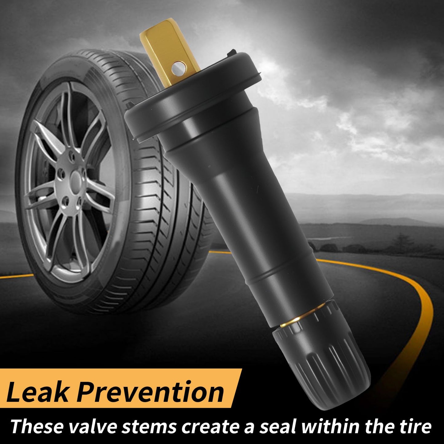 CADUFUELLY 20Pcs TPMS 20008 Rubber Snap-in Tire Valve Stem Replacemen for GM-930A for GMC for Cadillac for Chevrolet Silverado 1500 2500 Suburban Replaces 17-20008