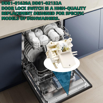 Upgrade DD81-01629A DD81-02132A Dishwasher Door Switch Latch Lock Compatible With sam-sung Dishwasher Model DW80K5050UB DW80R5060US DW80R5061UG DW80F600UTW DW80K7050UG DW80J3020US