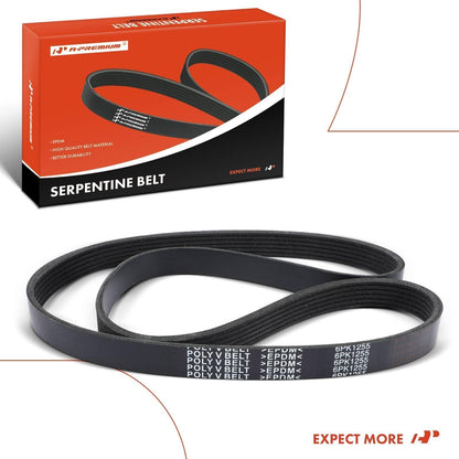 A-Premium Engine Serpentine Drive Belt Compatible with Toyota, Hyundai, Kia & Lexus Cars - Camry, RAV4, Elantra, Sonata, Accent, Tucson, Veloster, Kona, Soul, Optima, Rio, tC, NX350, & More