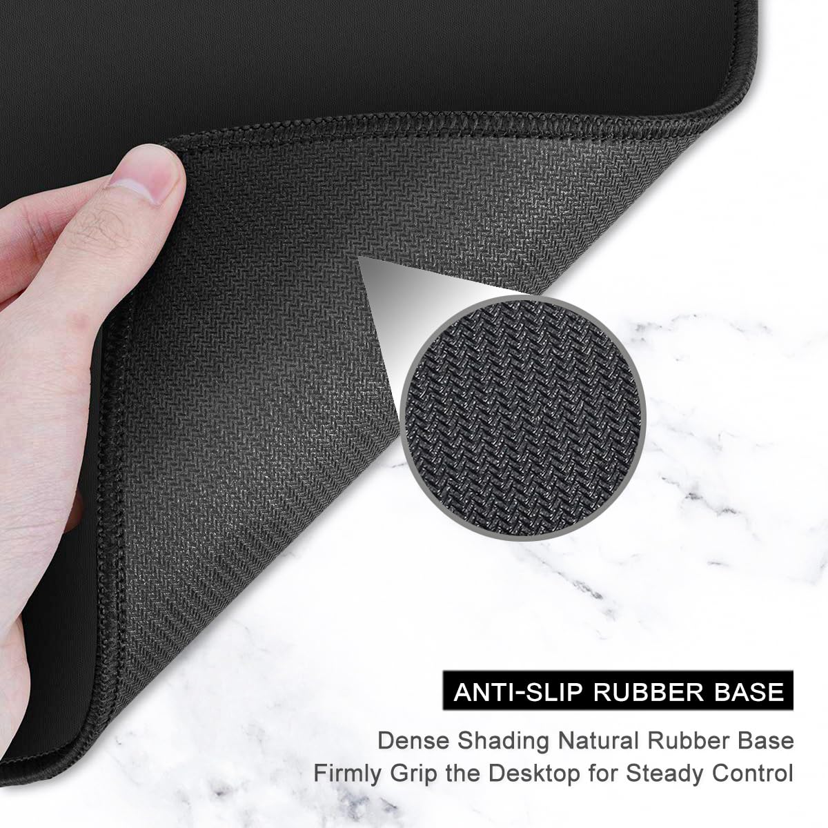 Auhoahsil Desk Mouse Pad, Large Gaming Mousepad, XXL Desk Pad, Extended Long Superior Micro-Weave Cloth Non-Slip Rubber Big Computer Mouse Mat for Gamer, Office & Home, 35" x 15", Abstract Monstera