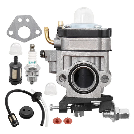 300486 11334 Carburetor Carb Replacement for 2 Cycle 43cc Powermate PCV43 Tiller Replacement for Earthquake E43 MC43 MD43 WE43 WE43E WE43CE Carb Fuel Line Tune Up Kit
