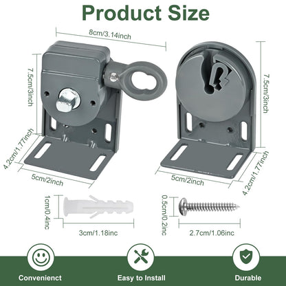 Universal Replacement Installation Accessories for Indoor/Outdoor Sunshade and Roller Blinds