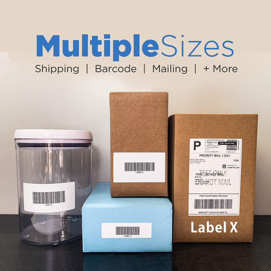 [4Rolls, 300/Roll] 30256 Compatible 2-5/16" x 4" (59mm x 101mm) Shipping Labels - Compatible with DYMO Labelwriter 450, 4XL,Zebra Desktop and Rollo Printers. [Not for Dymo 550 &5XL]