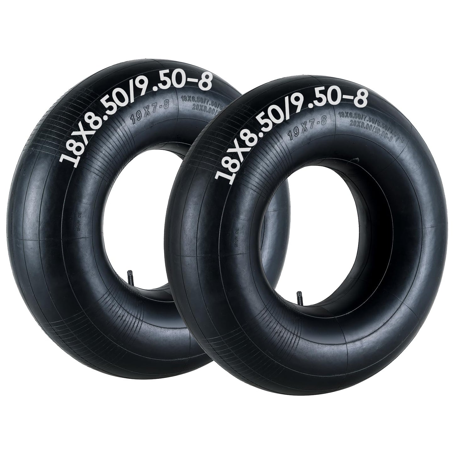 AMGSH 2 Pack 20x8.00-8 Inner Tubes, 20x8-8, 20x10.00-8, 20x10-8 18x6.50-8, 18x7.50-8, 8x8.50-8 18x9.50-8 Universal Fit Tire Tube with TR13 Straight Valve Stem inner tube for Mower, Tractor, Golf Cart