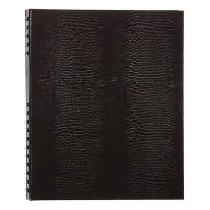 Blueline Notepro Undated Daily Planner Twin Wire Binding With Hard Lizard-like Cover, 192 Pages, Bilingual, 10-3/4" x 8-1/2", Black (A30C.81B)