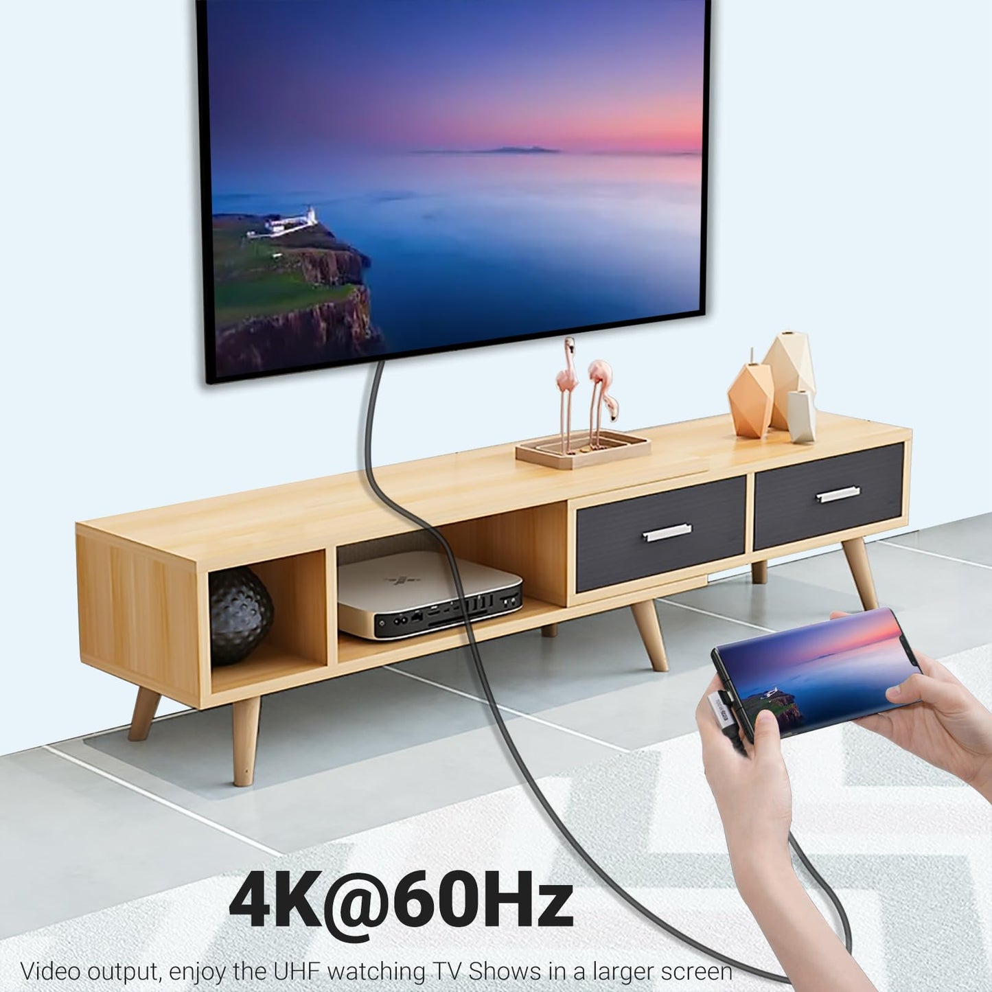 SUMPK USB C 3.1 Data Cable 10FT 2 Packs, Right Angle 100W Gen 2 Fast Charging 10Gbps High Speed Transfer Cable, 4k 60hz Video Output PD Cord Compatible for Monitor Display, Thunderbolt 3, MacBook Pro
