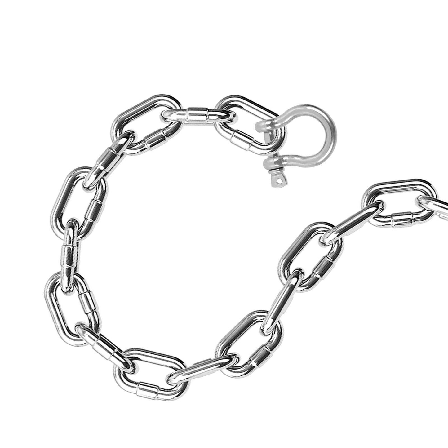 YOUNTHYE 14 PCS Clevis Shackle 5/16 Screw Shackle Stainless Steel M8 Chain Shackle Bow Shackle Clevis Heavy Duty Screw Pin Shackle for Anchor, Towing, Off Road Recovery