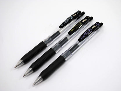 Zebra Pen SARASA Clip Retractable Gel Pen, 0.5mm Fine Point, Black Ink, Water-Based, Ideal for Office and School, Journal, Note Taking and Planner Use, 75% Recycled, 12-Pack (47310)