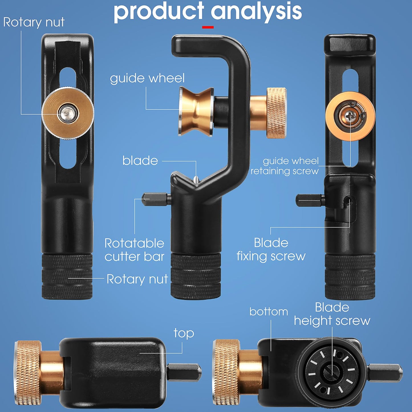 BAOSHLA Optical Cable Stripping Knife Armored Cable Stripper 8-28.6mm Vertical and Horizontal Dual use Type Fiber Optic Cable Cutter with 1 Spare Blade Mid Span Cable Slit and Ring Tool Slitting Tool
