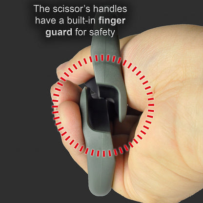 Versatile Scissors with Integral Finger Guard - cuts Kevlar Fibre, Leather Belts, Mains Cable,Copper Braid, coaxial Cable, Rope & More. Made in Japan. Engineer ph-57