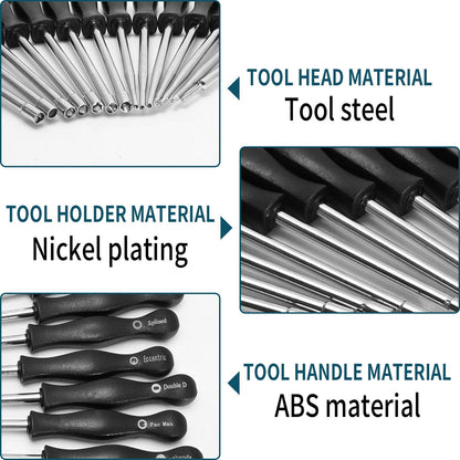 Vkinman 14Pcs Carburetor Adjustment Tool Screwdriver for Common 2 Cycle Small Engine for Poulan Husqvarna STIHL Echo Trimmer Weedeater Chainsaw Carb Adjust Tools Carb Tools
