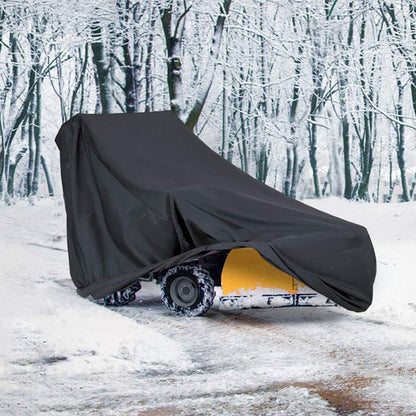 Snow Thrower Cover Waterproof Snow Blower Cover 420D Oxford with Windproof Buckles and Elastic Cord for Outdoor Electric All Weather Protection 54" Lx43 Hx32 W