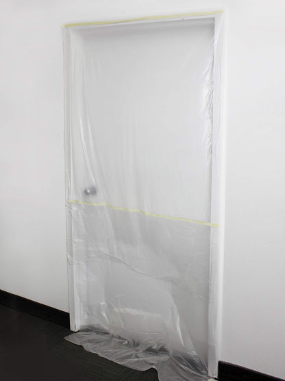 Chemical Grade Heavy-Duty Self-Adhesive Tape and Drape Masking Film Plastic Drop Cloth (6-Piece Value Pack (60" x 108ft))